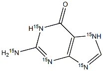 Guanine-15N5 Struktur