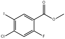 4-Chloro-2-fluoro-5-iodo-benzoic acid Methyl ester Struktur