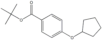 4-Cyclopentyloxy-benzoic acid tert-butyl ester Struktur