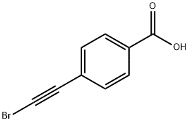  4-(2-Bromoethynyl)benzoic acid Struktur