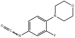 (3-fluoro-4-(Morpholinyl)phenyl)isocyanate Struktur