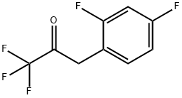 3-(2,4-difluorophenyl)-1,1,1-trifluoropropan-2-one Struktur