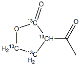 2-Acetylbutyrolactone-13C4, 84508-47-4, 結(jié)構(gòu)式