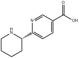 (S)-6-(piperidin-2-yl)nicotinic acid Struktur