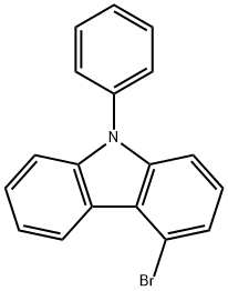 4-broMo-9-phenyl-9H-carbazole Struktur