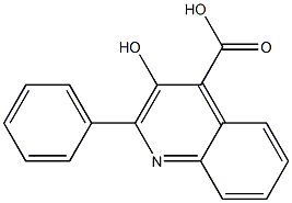 3-hydroxy-2-phenylquinoline-4-carboxylic acid Struktur