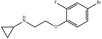 N-[2-(4-bromo-2-fluorophenoxy)ethyl]cyclopropanamine Struktur