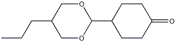 4-(5-propyl-1,3-dioxan-2-yl)cyclohexanone Struktur