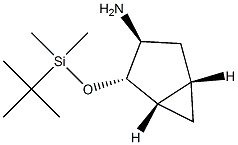 ((1S,2S,3S,5S)-2-{[(1,1-diMethyiethyl)(diMethyl)silyl]oxy}bicyclo[3.1.0]hex-3-yl)aMine Struktur