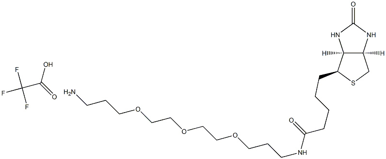 N-Biotinyl-4,7,10-trioxatridecane-1,13-diaMine trifluoroacetate Struktur