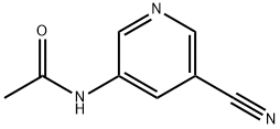 N-(5-cyanopyridin-3-yl)acetaMide Struktur