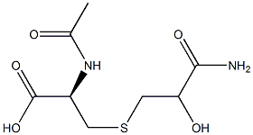 N-Acetyl-S-(2-carbaMoyl-2-hydroxyethyl)cysteine Struktur