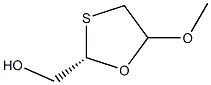 (S)-(5-Methoxy-1,3-oxathiolan-2-yl)Methanol Struktur