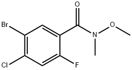 5-BroMo-4-chloro-2-fluoro-N-Methoxy-N-Methyl-benzaMide Struktur