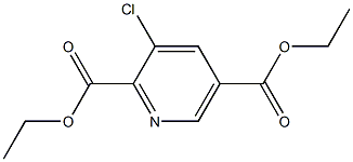 diethyl 3-chloropyridine-2,5-dicarboxylate Struktur