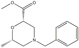 (2S,6S)-Methyl 4-benzyl-6-MethylMorpholine-2-carboxylate Struktur