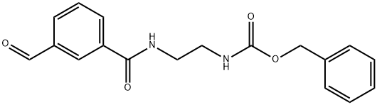 [2-(3-ForMyl-benzoylaMino)-ethyl]-carbaMic acid benzyl ester Struktur