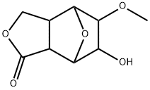 6-hydroxy-5-Methoxyhexahydro-4,7-epoxyisobenzofuran-1(3H)-one Struktur