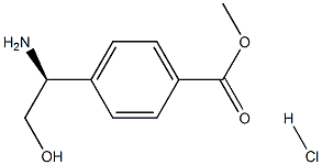 METHYL 4-((1S)-1-AMINO-2-HYDROXYETHYL)BENZOATE HCl Struktur