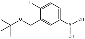 3-(tert-butoxyMethyl)-4-fluorophenylboronic acid Struktur