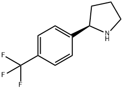 (2R)-2-[4-(TRIFLUOROMETHYL)PHENYL]PYRROLIDINE Struktur