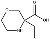 3-EthylMorpholine-3-carboxylic Acid Struktur