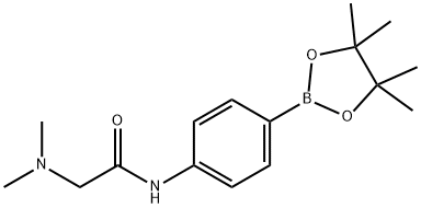 2-(diMethylaMino)-N-(4-(4,4,5,5-tetraMethyl-1,3,2-dioxaborolan-2-yl)phenyl)acetaMide Struktur