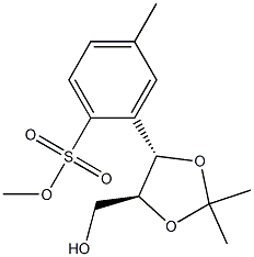 ((4S,5S)-5-(hydroxyMethyl)-2,2-diMethyl-1,3-dioxolan-4-yl)Methyl 4-Methylbenzenesulfonate Struktur