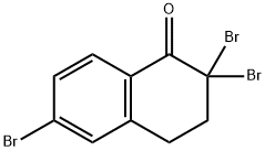 2,2,6-tribroMo-3,4-dihydronaphthalen-1(2H)-one Struktur