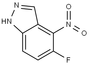 5-Fluoro-4-nitro-1H-indazole Struktur