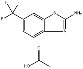 6-TrifluoroMethyl-benzothiazol-2-ylaMine Acetate Struktur