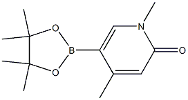 1,4-diMethyl-5-(4,4,5,5-tetraMethyl-1,3,2-dioxaborolan-2-yl)pyridin-2(1H)-one Struktur