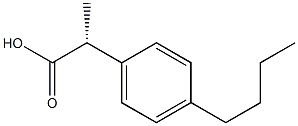 (R)-2-(4-BUTYLPHENYL)-PROPIONIC ACID Struktur