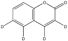 Coumarin-d4 Struktur