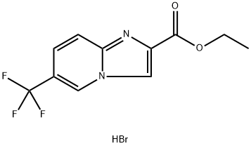 6-TrifluoroMethyl-iMidazo[1,2-a]pyridine-2-carboxylic acid ethyl ester hydrobroMide Struktur