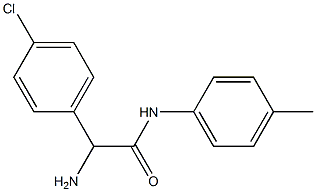 2-aMino-2-(4-chlorophenyl)-N-(p-tolyl)acetaMide Struktur