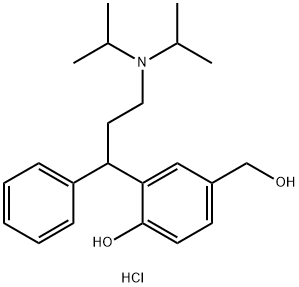 2-(3-(diisopropylaMino)-1-phenylpropyl)-4-(hydroxyMethyl)phenol (hydrochloride) Struktur