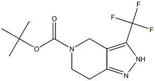 3-TrifluoroMethyl-2,4,6,7-tetrahydro-pyrazolo[4,3-c]pyridine-5-carboxylic acid tert-butyl ester Struktur