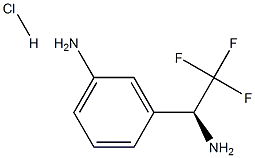 (S)-3-(1-aMino-2,2,2-trifluoroethyl)aniline hydrochloride Struktur