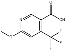 6-Methoxy-4-(trifluoroMethyl)nicotinic acid Struktur