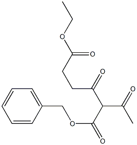 1-Benzyl 6-Ethyl 2-Acetyl-3-oxohexanedioate Struktur