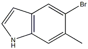 5-bromo-6-methyl-1H-indole Struktur