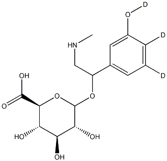 Phenylephrine-d3 glucuronide Struktur