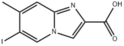 6-Iodo-7-Methyl-iMidazo[1,2-a]pyridine-2-carboxylic acid Struktur