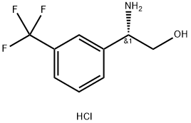 (S)-2-氨基-2-(3-(三氟甲基)苯基)乙醇鹽酸鹽 結(jié)構(gòu)式