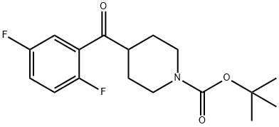 tert-butyl 4-(2,5-difluorobenzoyl)piperidine-1-carboxylate Struktur