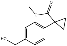 Methyl 1-[4-(hydroxyMethyl)phenyl]cyclopropane-1-carboxylate Struktur