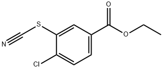 4-Chloro-3-thiocyanato-benzoic acid ethyl ester Struktur