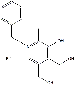 1-Benzyl-3-hydroxy-4,5-bis(hydroxyMethyl)-2-Methylpyridin-1-iuM BroMide Struktur