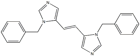 (E)-1,2-Bis(1-benzyl-1H-iMidazol-5-yl)ethene Struktur